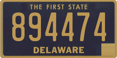 DE license plate 894474