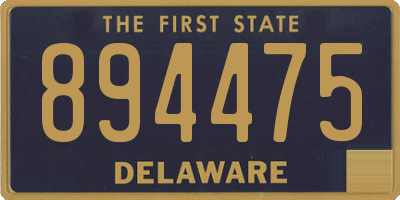 DE license plate 894475