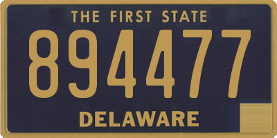 DE license plate 894477