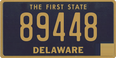 DE license plate 89448