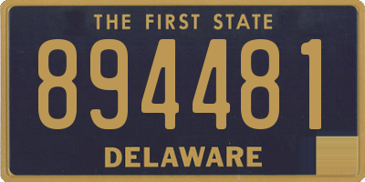 DE license plate 894481