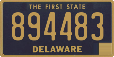 DE license plate 894483