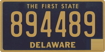 DE license plate 894489