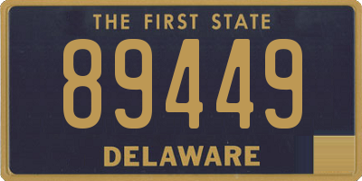 DE license plate 89449
