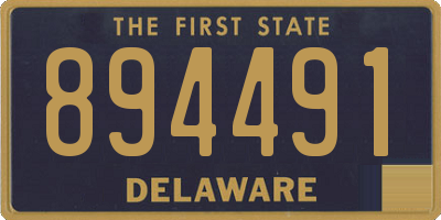 DE license plate 894491