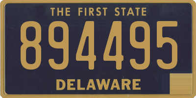 DE license plate 894495