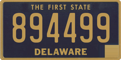 DE license plate 894499