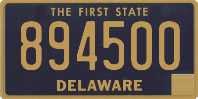DE license plate 894500