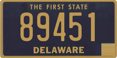 DE license plate 89451