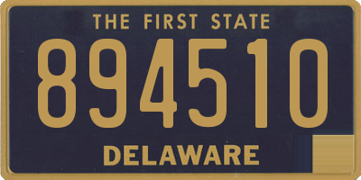 DE license plate 894510
