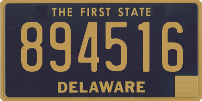 DE license plate 894516
