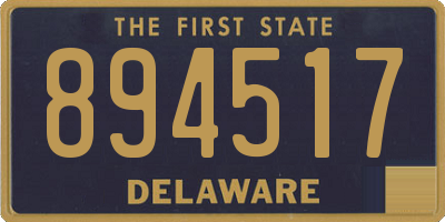 DE license plate 894517