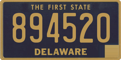 DE license plate 894520