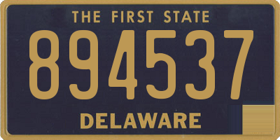 DE license plate 894537