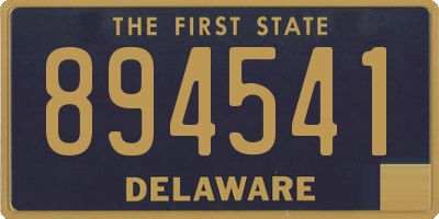 DE license plate 894541