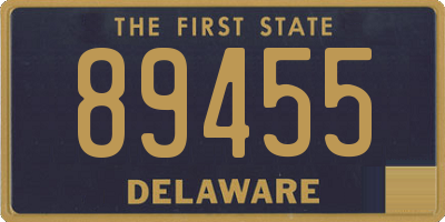 DE license plate 89455