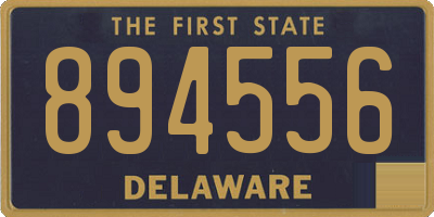 DE license plate 894556