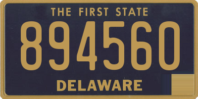 DE license plate 894560