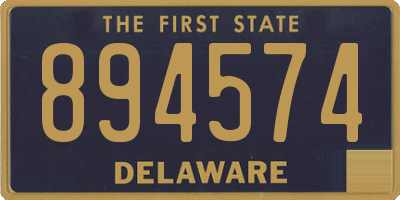 DE license plate 894574