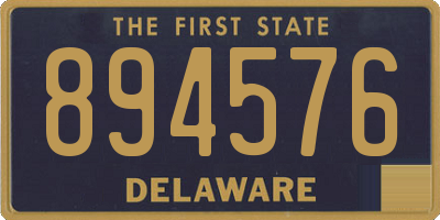 DE license plate 894576