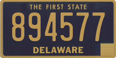 DE license plate 894577