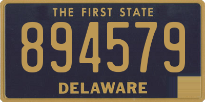 DE license plate 894579