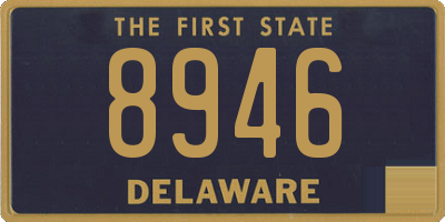 DE license plate 8946