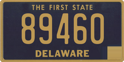 DE license plate 89460