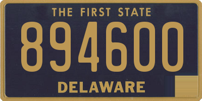 DE license plate 894600