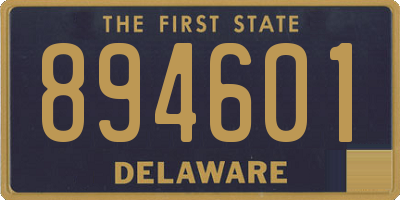 DE license plate 894601