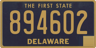 DE license plate 894602