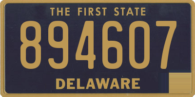 DE license plate 894607