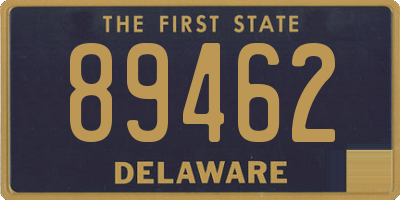 DE license plate 89462