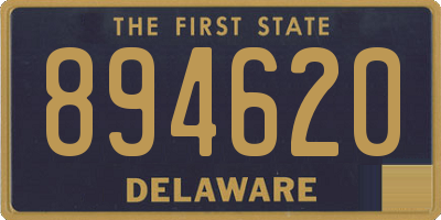 DE license plate 894620