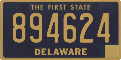 DE license plate 894624