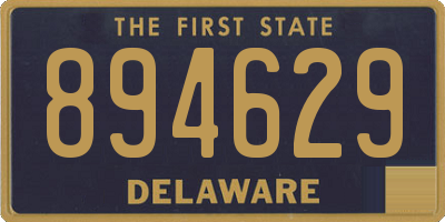 DE license plate 894629