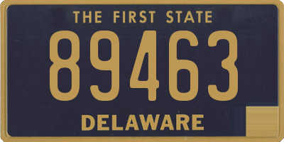 DE license plate 89463