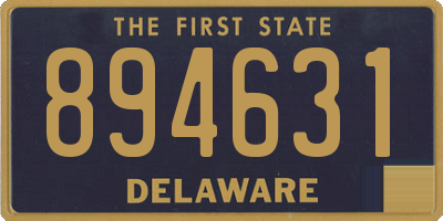 DE license plate 894631