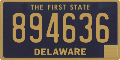 DE license plate 894636