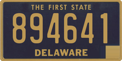 DE license plate 894641