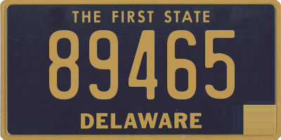 DE license plate 89465