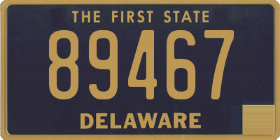 DE license plate 89467