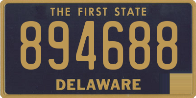 DE license plate 894688