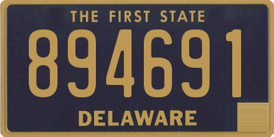 DE license plate 894691