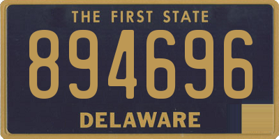 DE license plate 894696