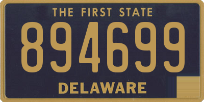 DE license plate 894699