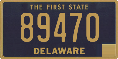DE license plate 89470