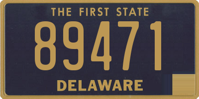 DE license plate 89471