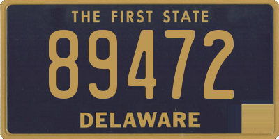 DE license plate 89472