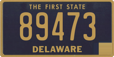 DE license plate 89473